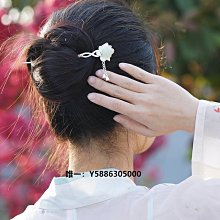 s925純銀和田玉花朵髮簪古典風漢服簪子簡約日常盤發頭飾櫻花髮釵 歷史價格詳細信息