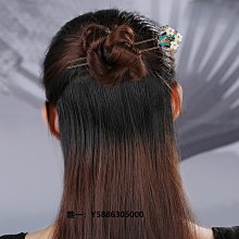 u型髮簪盤發頭飾 唐風大花朵簪子女古風布藝髮釵漢服髮飾後腦勺 歷史價格詳細信息