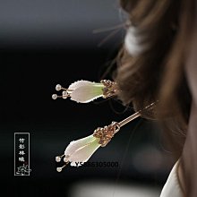 髮簪簡約 淺黃花朵琉璃髮飾古裝女漢服宋制頭飾 流蘇步搖唐風 歷史價格詳細信息