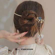 漢服頭飾流蘇發簪古風發飾盤發簪子步搖古裝發叉配飾發冠飾品包郵-新店特惠 歷史價格詳細信息