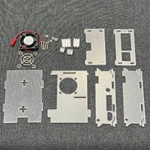 樹莓派4代4B新款外殼 帶炫光散熱風扇 紅白ABS保護殼盒子非壓克力 歷史價格詳細信息