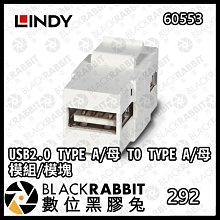 LINDY 林帝 USB2.0 TYPE A/母 雙面插拔 模組/模塊KEYSTONE (60583) 歷史價格詳細信息