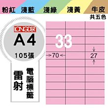 量販2盒  龍德 電腦標籤紙 96格 LD-859-R-A 粉紅色 105張  影印 雷射 噴墨 三用 標籤 出貨 貼紙 歷史價格詳細信息