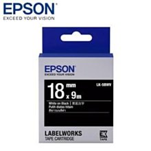 EPSON LK-5BWV C53S655414 黑底系列黑底白字標籤帶(寬度18mm) 歷史價格詳細信息