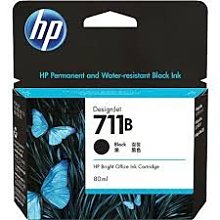 HP 711B 黑色原廠墨水匣 80ml取代型號 CZ133A 墨水，需更新韌體後才可以使用 3WX01A / NO.711B 歷史價格詳細信息