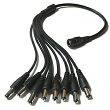 DC一分六電源線監控1拖6dc插頭線5.5*2.1攝像頭電源轉接頭路由器（量大從優） 歷史價格詳細信息