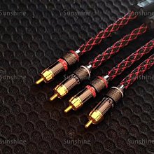 [Sunshine]rca音頻線雙蓮花彎頭發燒級6N純銅二對二hifi音響膽機功放信號線 歷史價格詳細信息