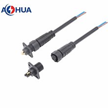 澳華AHUA M12航空頭高鐵地鐵電源信號防水接頭線PVC屏蔽電纜插頭 歷史價格詳細信息
