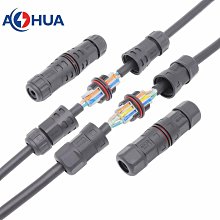 澳華AHUAM20母面板式電源機箱防水接線頭 智能設備防水插頭連接器【滿200元出貨】 歷史價格詳細信息