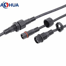澳華AHUA廠家現貨防水連接器直通包膠防水插頭LED防水接頭防水線【滿200元出貨】 歷史價格詳細信息