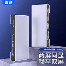 音頻1進2出hdim分配器hdmi分屏器視頻分頻器同時顯示連接兩臺顯示器電視機--西溪漫步 歷史價格詳細信息
