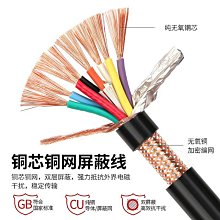 RVVP純銅芯銅網雙層工程用屏蔽線6芯0.75/1/1.5平方抗幹擾信號線 歷史價格詳細信息
