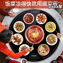 飯菜保溫板 家用暖菜板 智慧調溫 加熱板 熱菜板 80公分方形 多功能方形餐桌暖菜墊 歷史價格詳細信息