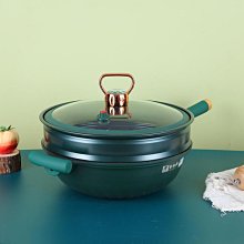 麥飯石鍋家用炒鍋不粘煎炒鍋廚房炒菜鍋電磁爐通用平底鍋 歷史價格詳細信息