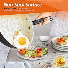 【新款】麥飯石不粘鍋平底鍋牛排煎鍋家用多功能炒鍋炒菜電磁爐燃氣灶可用 歷史價格詳細信息