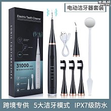 電動潔牙器套裝 家用六合一電動牙刷 去牙結石洗牙美牙儀 歷史價格詳細信息
