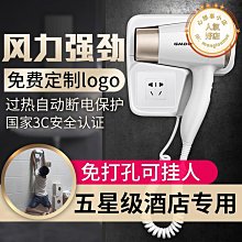 壁掛式吹風機酒店賓館專用大風力速乾電吹風家用靜音藍光護髮吹風機 歷史價格詳細信息