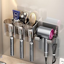 吹風機置物架壁掛式免打孔化妝室吹風機支架浴室吹風機收納掛架 歷史價格詳細信息