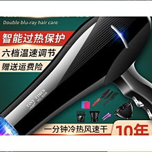 髮廊大風力吹風機家用大功率理髮店專用電吹風藍光負離子護髮風筒 歷史價格詳細信息