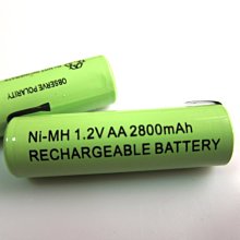 3號AA平頭電池 1.2V 2800mAh AA 剃鬚刀鎳氫充電電池 帶焊片 價格比較,價格查詢,歷史價格詳細信息