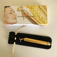 按摩棒 美容棒 24K黃金瘦臉 瘦臉器 電動24K 黃金T棒 美容棒 瘦臉棒 附電池 T字美容棒 按摩器 按摩儀 美容儀 歷史價格詳細信息