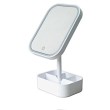 MIRROR SP-2108 美妝鏡 / LED燈 觸碰調光 / 三種調光 / 置物美肌化妝鏡 / USB / 電池供電 歷史價格詳細信息
