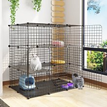 現貨熱銷-貓籠別墅超大自由空間貓籠家用貓籠子室內大號帶廁所貓籠幼貓-特價 歷史價格詳細信息