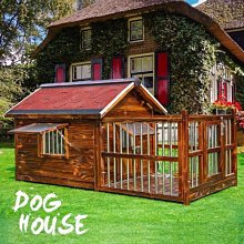 籠子 室内狗窝房子实木狗屋笼中小型犬四季通用可拆洗宠物床木质狗笼子~定價[購買請咨詢] 歷史價格詳細信息