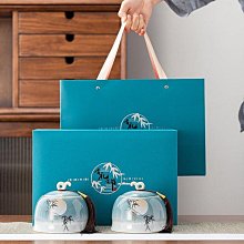 茶具禮盒空盒紅色大號禮物盒長方形手提袋禮品喜慶結婚喜字包裝盒 歷史價格詳細信息