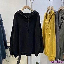 KITI精品【大尺碼女裝】D&G設計感拼接條紋韓版大學T女2022年早春中長款寬鬆慵懶風假兩件上衣 歷史價格詳細信息