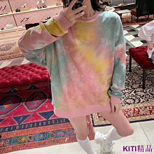 KITI精品《下單》2022夏季專櫃撤櫃美式新款卡通大尺碼寬鬆百搭中長款純棉t恤女上衣 歷史價格詳細信息