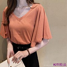 KITI精品大尺碼上衣 M-5XL 棉麻T恤 短袖t恤 棉麻上衣 民族風 夏季新款日系藝文V領休閒寬鬆復古刺繡T恤 歷史價格詳細信息