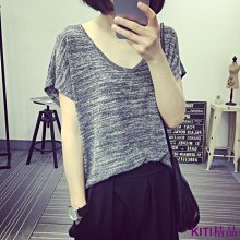 KITI精品【MOMO】M-4XL大尺碼上衣 襯衫 短袖襯衫  短袖格子襯衫韓版時尚條紋拼色襯衫女甜美百搭寬鬆顯瘦V領娃娃衫 歷史價格詳細信息
