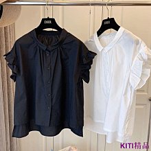 KITI精品夏季棉麻襯衫女裝燈籠袖復古藝文上衣寬鬆顯瘦五分袖大尺碼襯衫女 歷史價格詳細信息