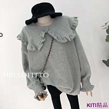 KITI精品【微胖mm愛穿搭】大尺碼女裝秋冬新款圓領衛衣女加絨加厚ins原宿風薄款長袖上衣 歷史價格詳細信息
