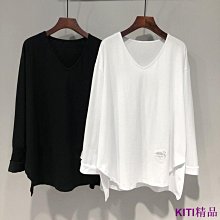 KITI精品✗秋冬新款 大尺碼上衣 大碼長袖T恤 衛衣 超火薄款衛衣女學生上衣韓版寬松百搭春秋新款女士無帽圓領長袖潮 歷史價格詳細信息