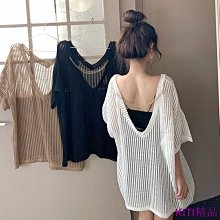 大V領露背領口鬆緊荷葉袖素面背心 女裝背心 荷葉背心 【艾瑪特Hi-Mart】 歷史價格詳細信息