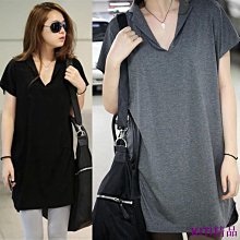 大尺碼上衣 領上衣 中長款T恤 韓版T恤 薄長袖t恤 長袖上衣女 純棉長袖t恤女秋裝領大碼上衣-時尚男裝 歷史價格詳細信息