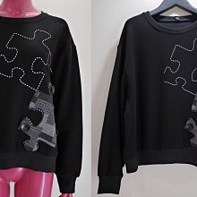 鴨米衣舖中大尺碼拼布白花朵雙袋樣黑色薄棉麻布長袖外衫/襯衫~秋裝 歷史價格詳細信息