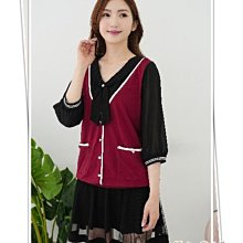 ╭＊加大尺碼＊╮61309.點點中袖假二件式上衣☆°42.46.50.54 歷史價格詳細信息
