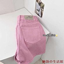粉色闊腿牛仔女2024春夏高窄版顯瘦梨形身材垂感直筒拖地長 歷史價格詳細信息
