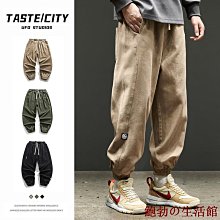 日系潮牌工裝褲男餘文樂直筒寬鬆大尺碼休閒長褲子哈倫褲錐形九分褲 歷史價格詳細信息