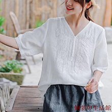 欣欣百貨夏季純棉襯衫 短袖寬鬆大尺碼 休閒法式洋氣 短袖襯衫 上衣女 歷史價格詳細信息