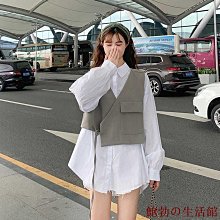 新款 大尺碼套裝女 設計感圓領拼色五分袖上衣九分褲 兩件式休閒運動套裝 寬鬆顯瘦 夏季短袖長褲 小腳褲 女生衣著 歷史價格詳細信息