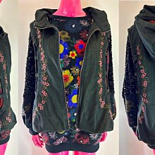 鴨米衣舖中大尺碼拼布白花朵雙袋樣黑色薄棉麻布長袖外衫/襯衫~秋裝 歷史價格詳細信息