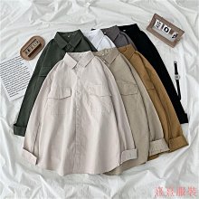 簡約純色襯衫設計感褶皺百搭寬鬆顯瘦男女日常短袖開衫上衣 歷史價格詳細信息