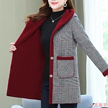熹熹服裝外套 秋冬菱格格紋加厚針織外套  排釦外套 保暖外套  針織毛衣 格紋上衣 大尺碼外套 寬鬆 歷史價格詳細信息