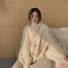 熹熹服裝大尺碼毛線外套韓國chic秋冬衣著長袖寬鬆中長版毛衣外套正韓上衣胖MM韓妞必備學院風加大尺碼顯瘦洋裝 歷史價格詳細信息