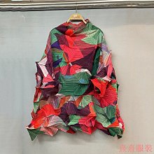 熹熹服裝三宅褶皺短版連帽外套女高級感拉鍊長袖寬鬆大尺碼外套夏薄款上衣 歷史價格詳細信息