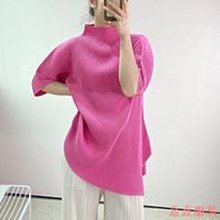 熹熹服裝三宅褶皺  時尚套裝女  秋夏大尺碼不規則t恤上衣+長款撞色半身裙  顯瘦兩件套裙 歷史價格詳細信息